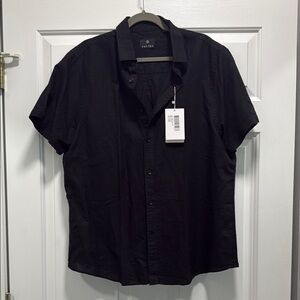 Men's Classic Black Button Down Shirt
